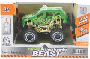 Çek Bırak Mini Off Road Yeşil Polis Aracı