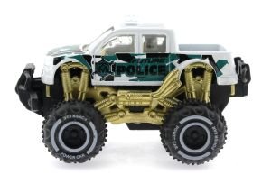 Çek Bırak Mini Off Road Beyaz Polis Aracı