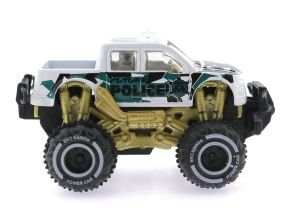 Çek Bırak Mini Off Road Beyaz Polis Aracı