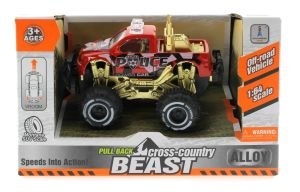 Çek Bırak Mini Off Road Kırmızı Polis Aracı