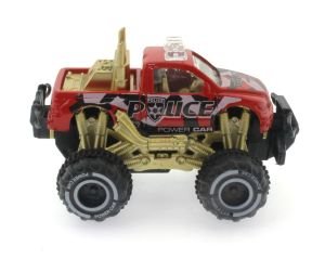 Çek Bırak Mini Off Road Kırmızı Polis Aracı