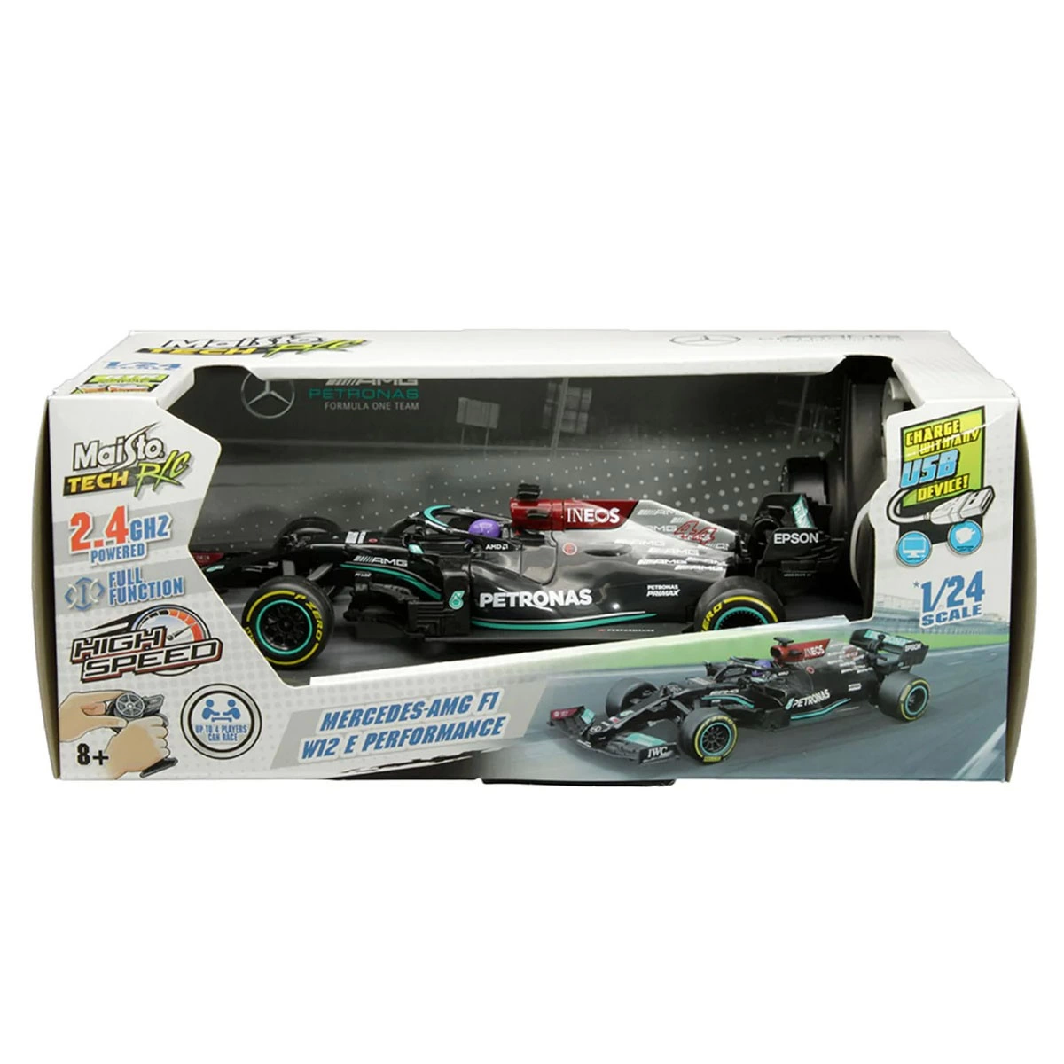 Maisto 1:24 Kumandalı Mercedes-AMG Petronas F1 W12 E Performance MAY/82355