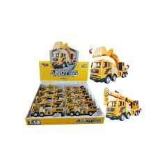 YH-711-54A SÜRTMELİ METAL 1:50 SARI VİNÇ VE