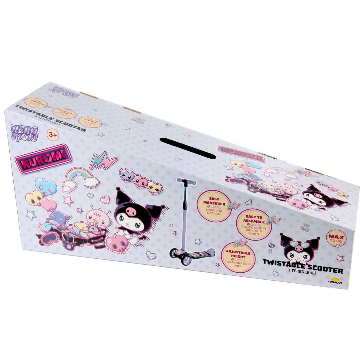 Kuromi 3 Tekerlekli Twist Scooter - S00005777