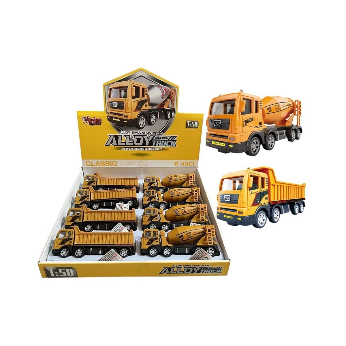 YH-711-55A-1A SÜRTMELİ METAL 1:50 SARI BETON veya Kamyon Gönderilir - 1 Adet Stokta Olan Gönderilir