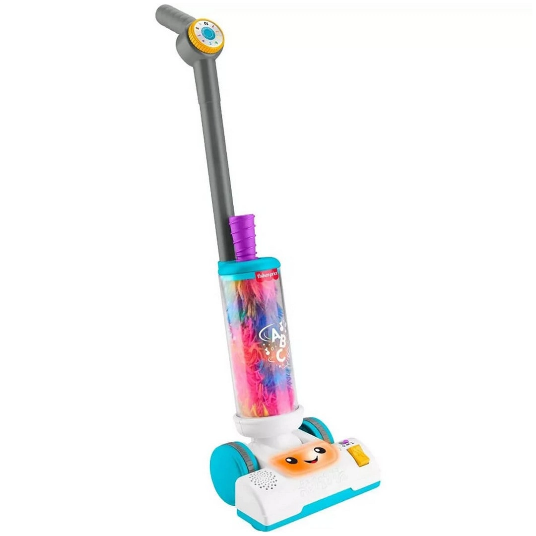 2in1 Fisher Price Sesli ve Işıklı Eğlen ve Öğren Süpürge JMM35