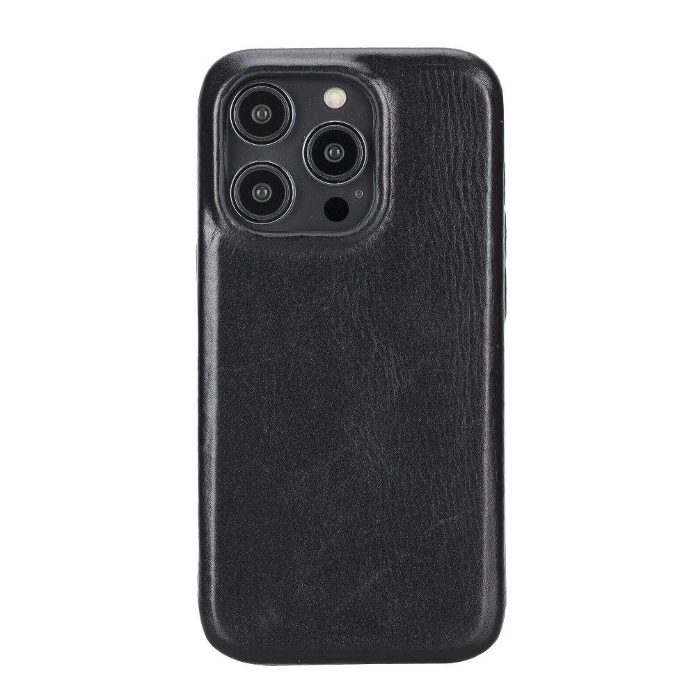 Apple iPhone 15 Pro Uyumlu Deri Arka Kapak ROCK RST1