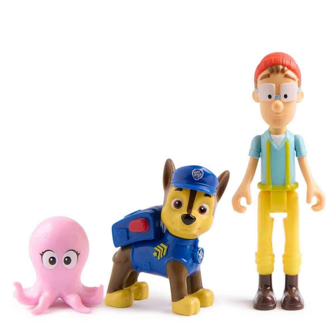 Paw Patrol 3’lü Figür Seti Chase Ve Cap'N Turbot