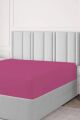 Ephemeris Pamuk Çift Kişilik Lastikli(fitted)  Penye Çarşaf Fuşya