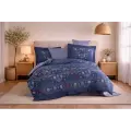 Hobby Çift Kişilik Poplin Nevresim Clarice Lacivert