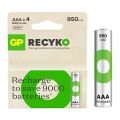 GP Recyko 950mAh Ni-MH AAA Şarjlı İnce Kalem Pil 4'lü Paket