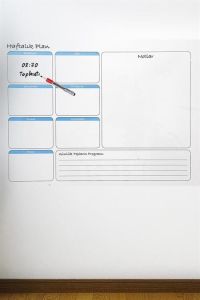 Haftalık Planlayıcı Manyetik Duvar Stickerı Takvim 100 cm x 60 cm