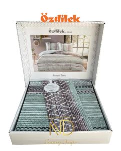 Özdilek Çift Kişilik Ranforce Nevresim Takımı Seam Yeşil