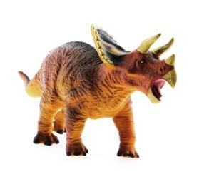 Yumuşak Plastik Dinozor Figür - Triceratops