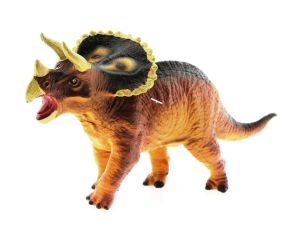 Yumuşak Plastik Dinozor Figür - Triceratops