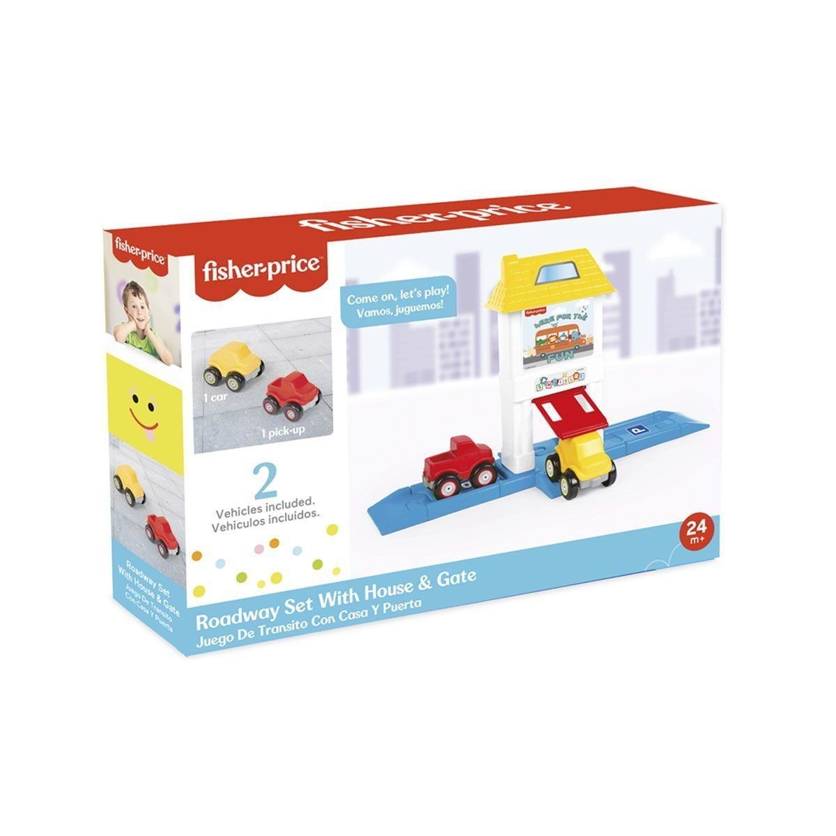 1824 Fisher Price Roadway Set With House&Gate