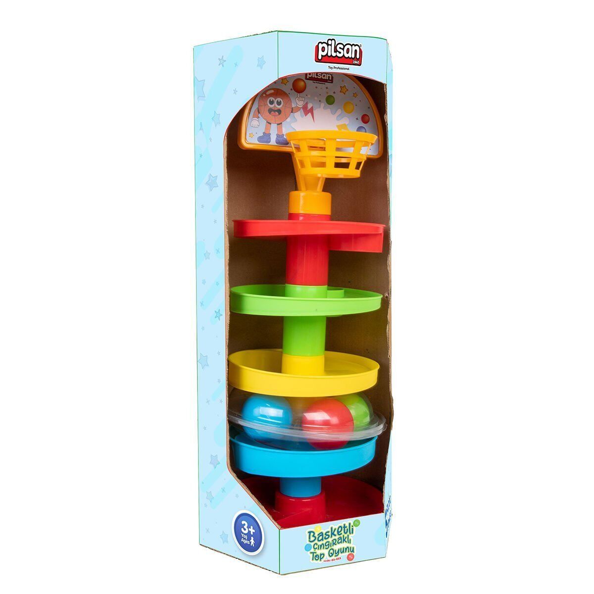 03 653 Basketli Çıngıraklı Top Oyunu -