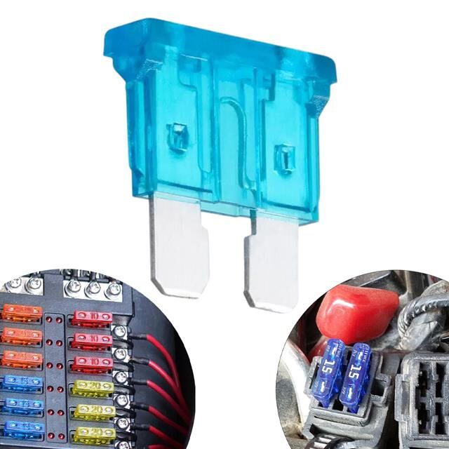PowerMaster 15 Amper Aşırı Yük ve Kısa Devre Koruma Bıçaklı Oto Sigortası (100lü Paket)