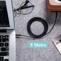Powermaster PM-1843 Siyah 3.5Mm Erkek-Erkek 5 Metre Stereo Aux Ses Kablosu