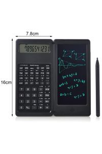 Silinebilir LCD Yazı Tabletli,Kalemli Katlanabilir Bilimsel Hesap Makinesi