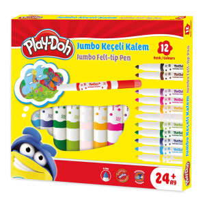 Play-Doh Jumbo Keçeli Kalem 6 mm 12'li