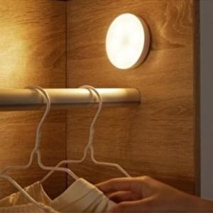 Hareket Sensörlü Usb Şarjlı Spot Lamba Mıknatıslı ve Yapışkanlı Gün Işığı Renk Led