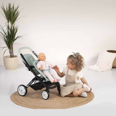 Smoby Maxi-Cosi İkiz Oyuncak Bebek Arabası Yeşil -