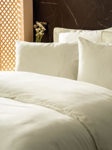 Cotton Box Silky İpek Çift Kişilik Nevresim Takımı Ekru
