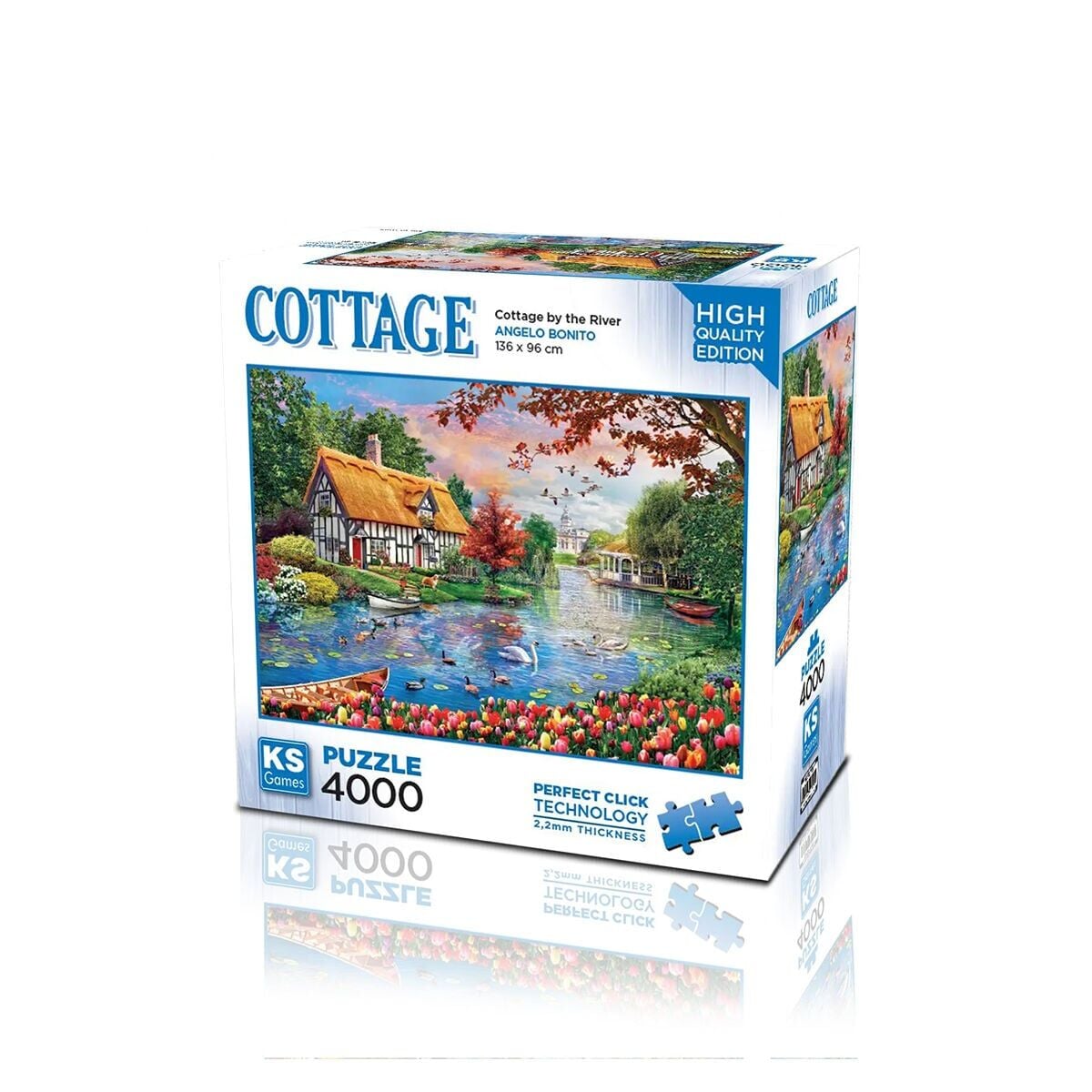 23509 PUZZLE 4000 CATTAGE BY THE RİVER