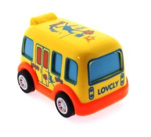 Çek Bırak Mini Sevimli Sarı Otobüs