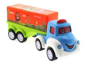 Çek Bırak Mini Sevimli Turuncu Tır