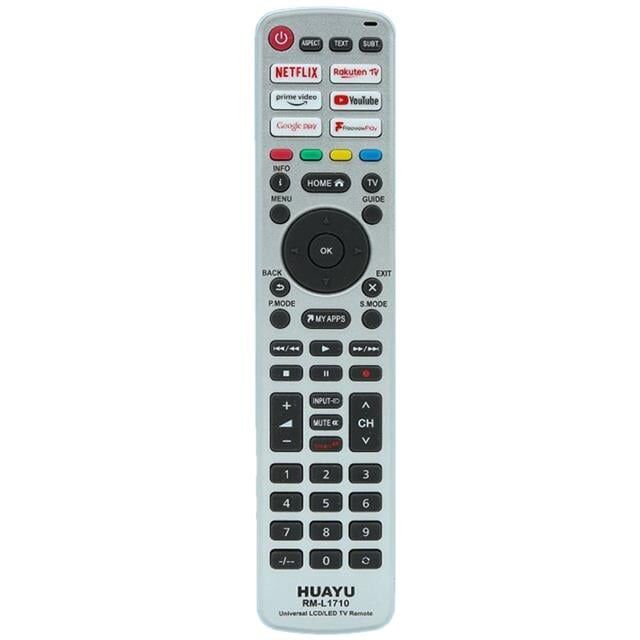 Huayu RM-L1710 Unıversal Netflıx-Prıme Vıdeo-Youtube-Rakuten Tv-Google Play Tuşlu Lcd Led Tv Kumandası