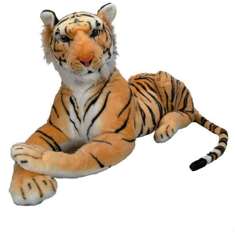 Sunman Peluş Yatan Kahverengi Kaplan