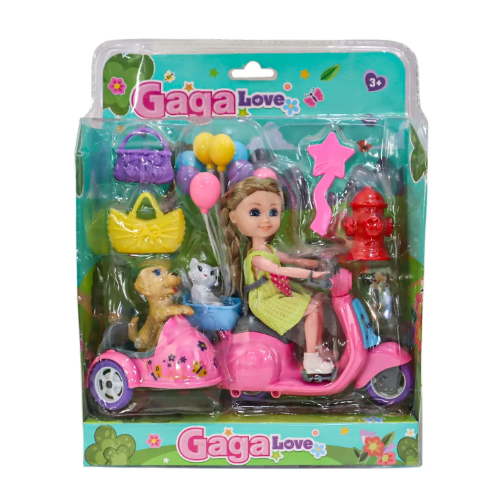 Gaga Love Hayvanlarıyla Pembe Motor Gezisi