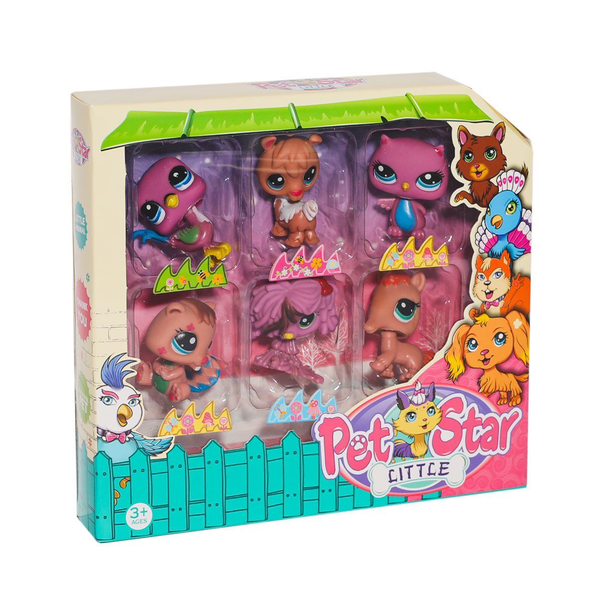 KZL-3046A4 Pet Star 6'lı Miniş Seti - 1 Adet Stokta Olan Gönderilir