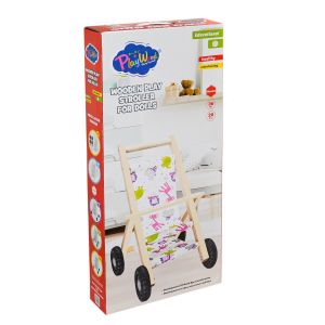 ONY-386 Ahşap Oyuncak Bebek Arabası