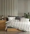 Şaheser Home Collection İplik Boyalı Nevresim Takımı Avva Antrasit