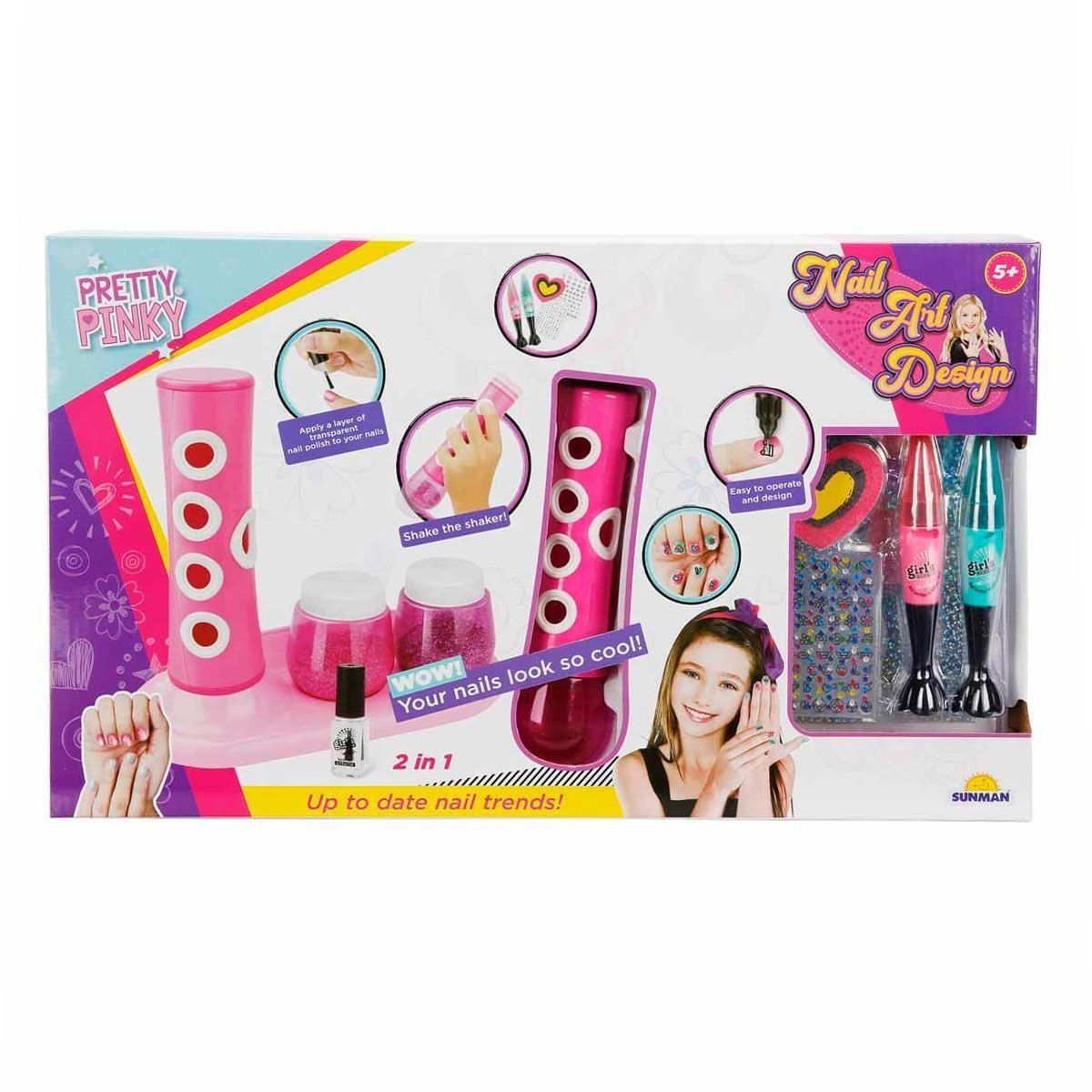 3847 Pretty Pinky 2in1 Tırnak Tasarım Seti