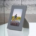 Gerçek Deri Masaüstü Fotoğraf Çerçevesi, 22x17cm (15x10 foto) Gri