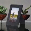 Gerçek Deri Masaüstü Fotoğraf Çerçevesi, 22x17cm (15x10 foto) Siyah