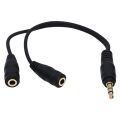Powermaster 3.5 Mm Erkek-2 Stereo Dişi Kulaklık Çoklayıcı Kablo