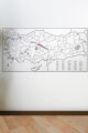 Yazılabilir Türkiye Haritası Manyetik Duvar Stickerı 110 x 56 cm