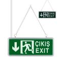 ZMR ZMR-670/Y.02 3W Yukarı-Aşağı Yön Acil Çıkış Yönlendirme Tabelası - Lambası (38X30X36Mm)