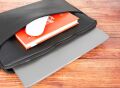 Awe 14 inç MacBook Ve Pc Uyumlu Deri Kılıf ERC1 Siyah