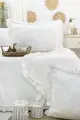 Şaheser Home Collection Yatak Örtüsü Çift Kişilik Marta Krem