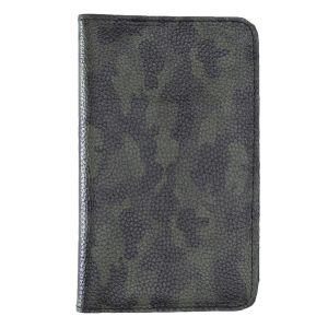 Leony 6.1 inch Uyumlu Deri Kartlıklı Kılıf Kamuflaj Yeşil