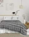 Şaheser Home Collection Yatak Örtüsü Seti Sera Antrasit