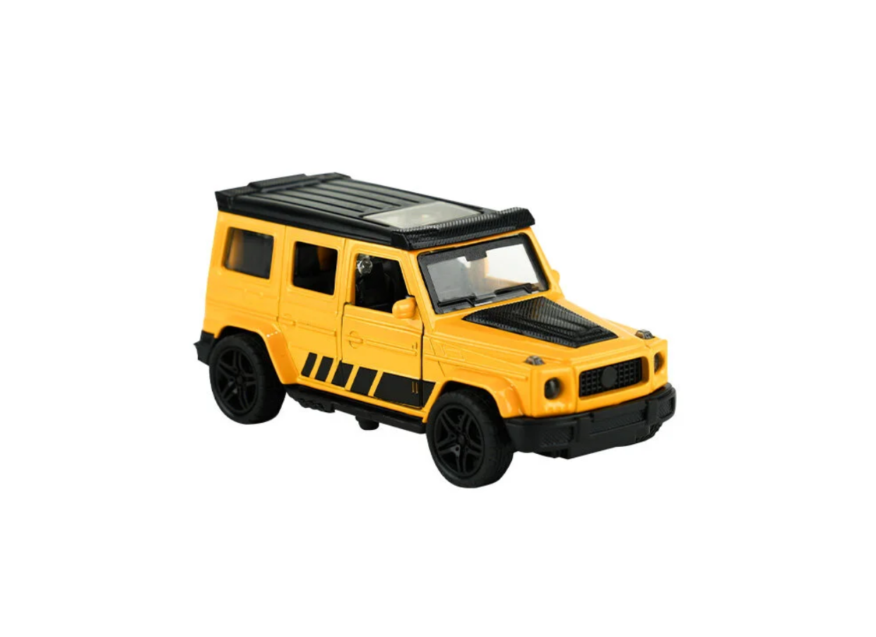 Die Cast Metal Çek Bırak Sarı Jip