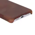 Galaxy S26 Plus için, Hakiki Deri, El Yapımı Kılıf, İç Yüzeyi Kadife, Antik Kahve