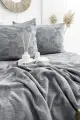 Şaheser Home Collection Yatak Örtüsü Çift Kişilik İtalo Antrasit